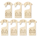 Baby Closet Size Dividers, Wooden Clothing Hanger Dividers 0‑24 Months